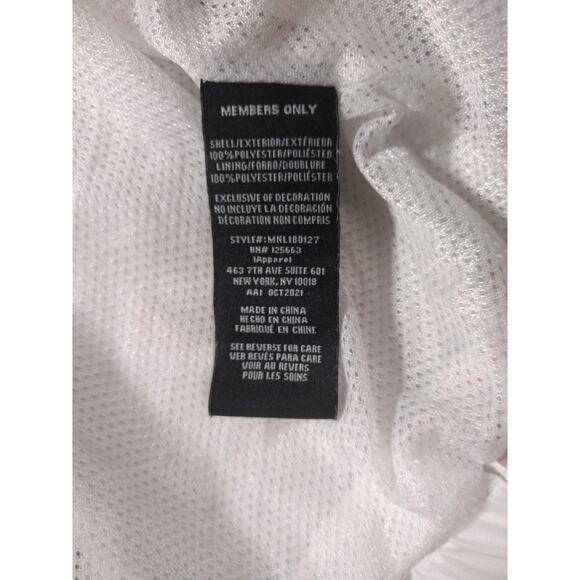 Members Only X GARFIELD White Windbreaker Jacket Mens Sz Medium - Picture 8 of 12